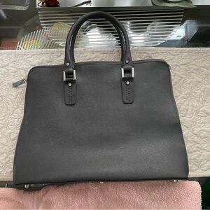 Danier Charcoal Leather Briefcase